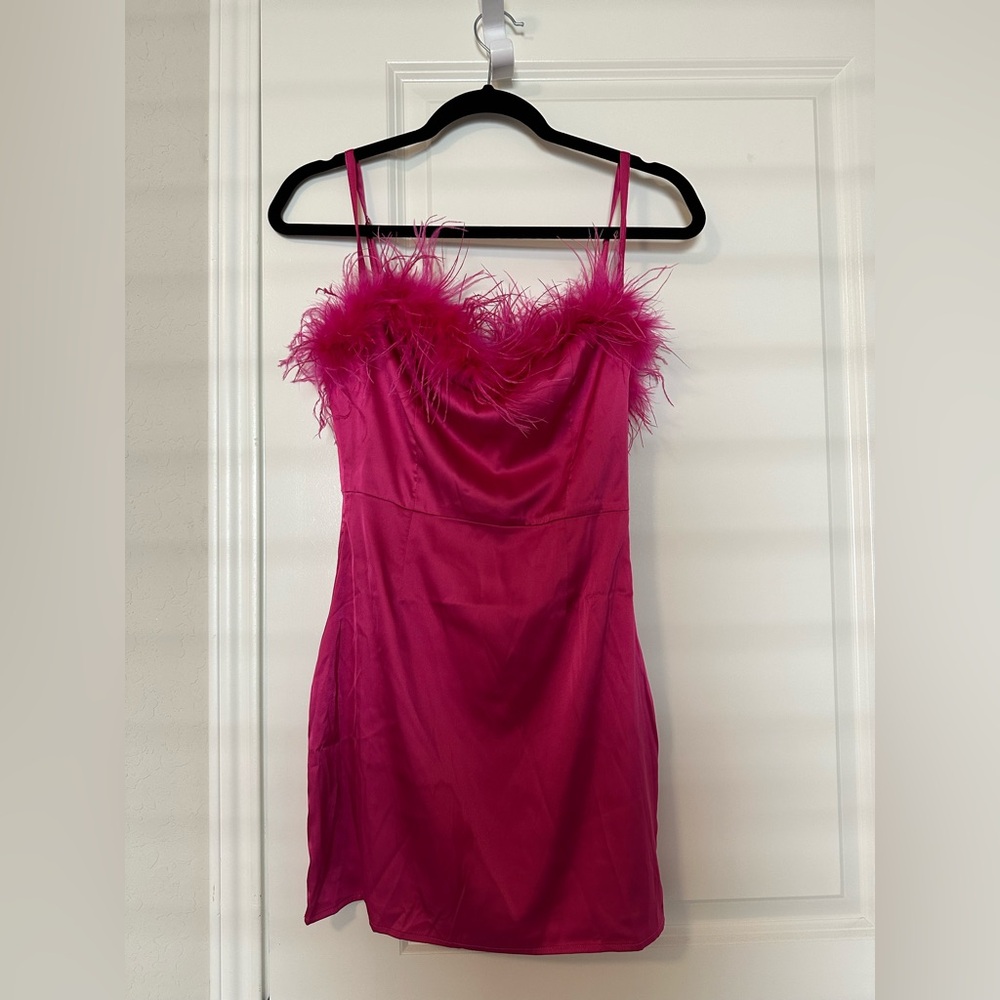 Pink mini party dress